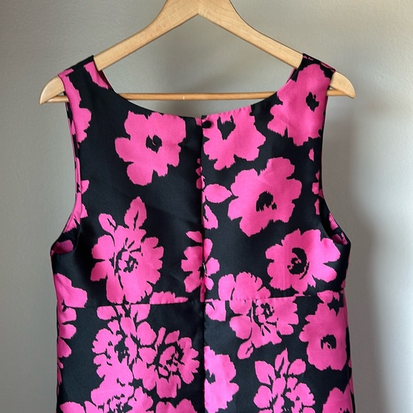 Milly Pink Floral Sleeveless Mini Dress Cocktail Party Wedding size 14 - Picture 8 of 8